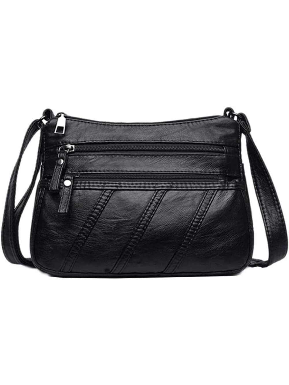 Stylish Waterproof Crossbody Bag for Women - Casual PU Leather Shoulder Purse